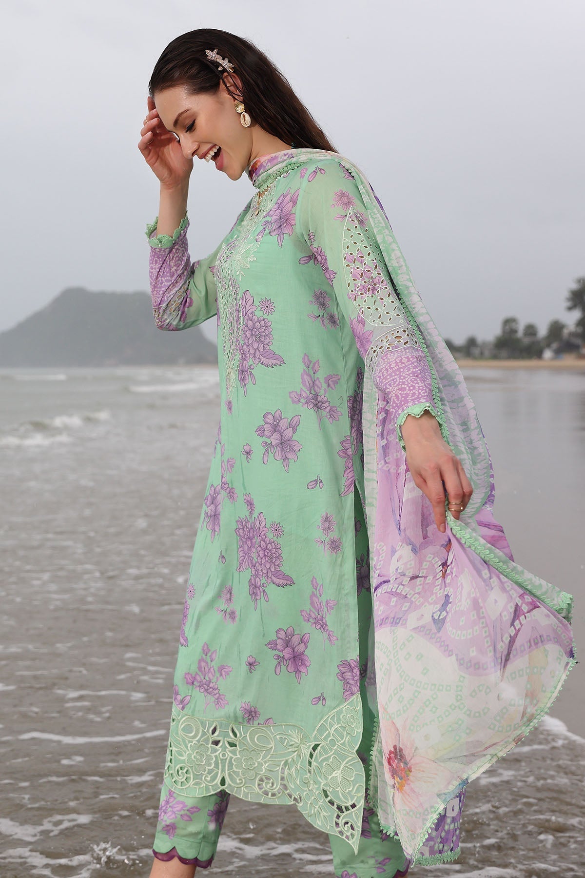 Nureh | Gardenia Embroidered Lawn 25 | NSG-174 - by - Libasekhas UK - Registered Vendor of : Nureh - 100% Original Designer Dresss