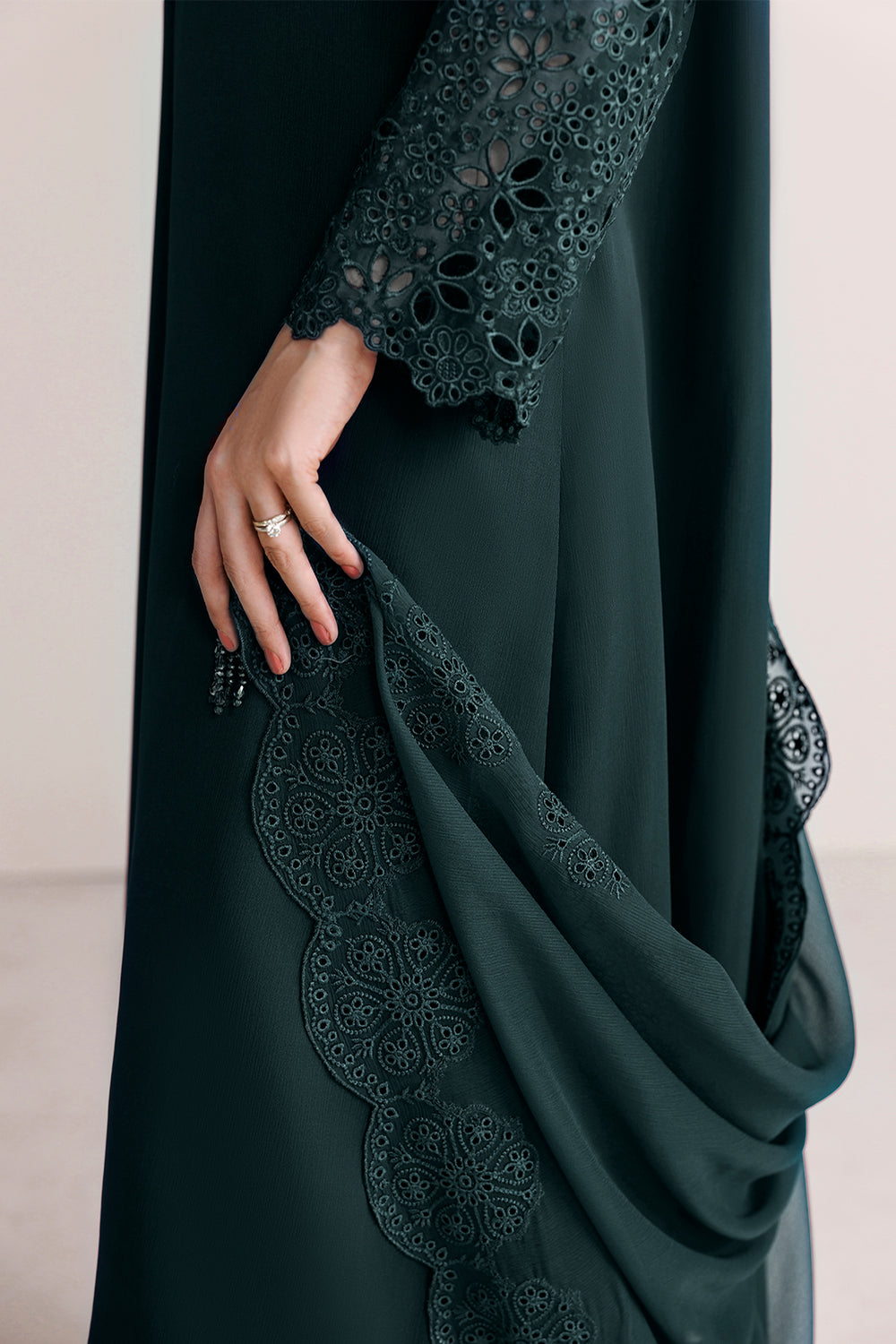 Farasha | Chiffon Essentials 26 | Moonlit Smoke - by Libasekhas UK - Registered Vendor of : Farasha - 100% Original Designer Dress