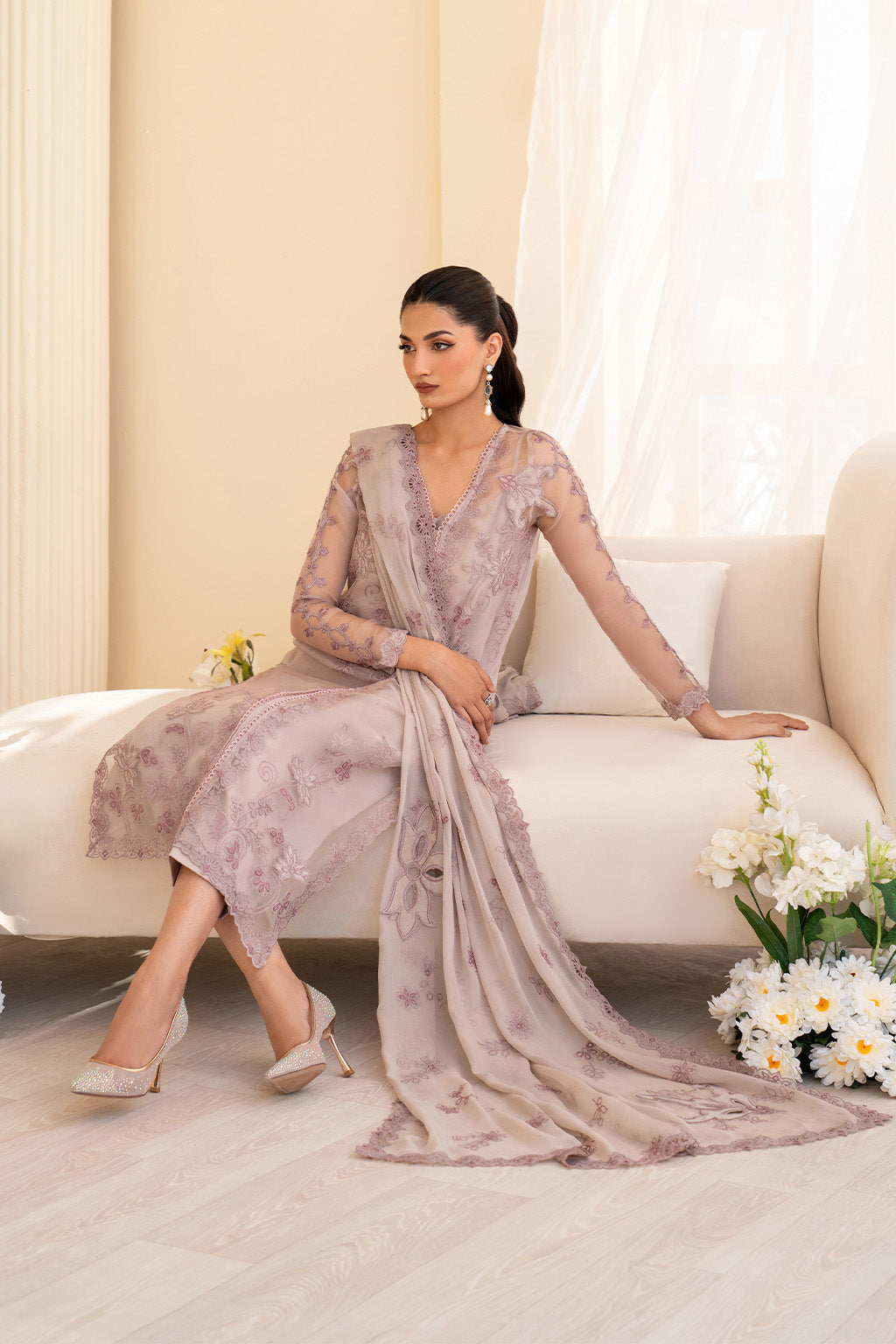 Iznik | Festive Formal | UE-437 Embroidered Pure Organza - by Libasekhas UK - Registered Vendor of : Iznik - 100% Original Designer Dress