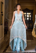 Layla Chatoor | Luxury Pret | Aquamarine Blue - by Libasekhas UK - Registered Vendor of : Layla Chatoor - 100% Original Designer Dress