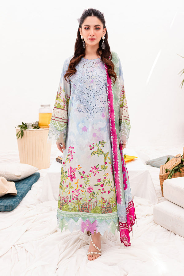 Nureh | Gardenia Lawn 24 | NSG-141 - by - Libasekhas UK - Registered Vendor of : Nureh - 100% Original Designer Dresss
