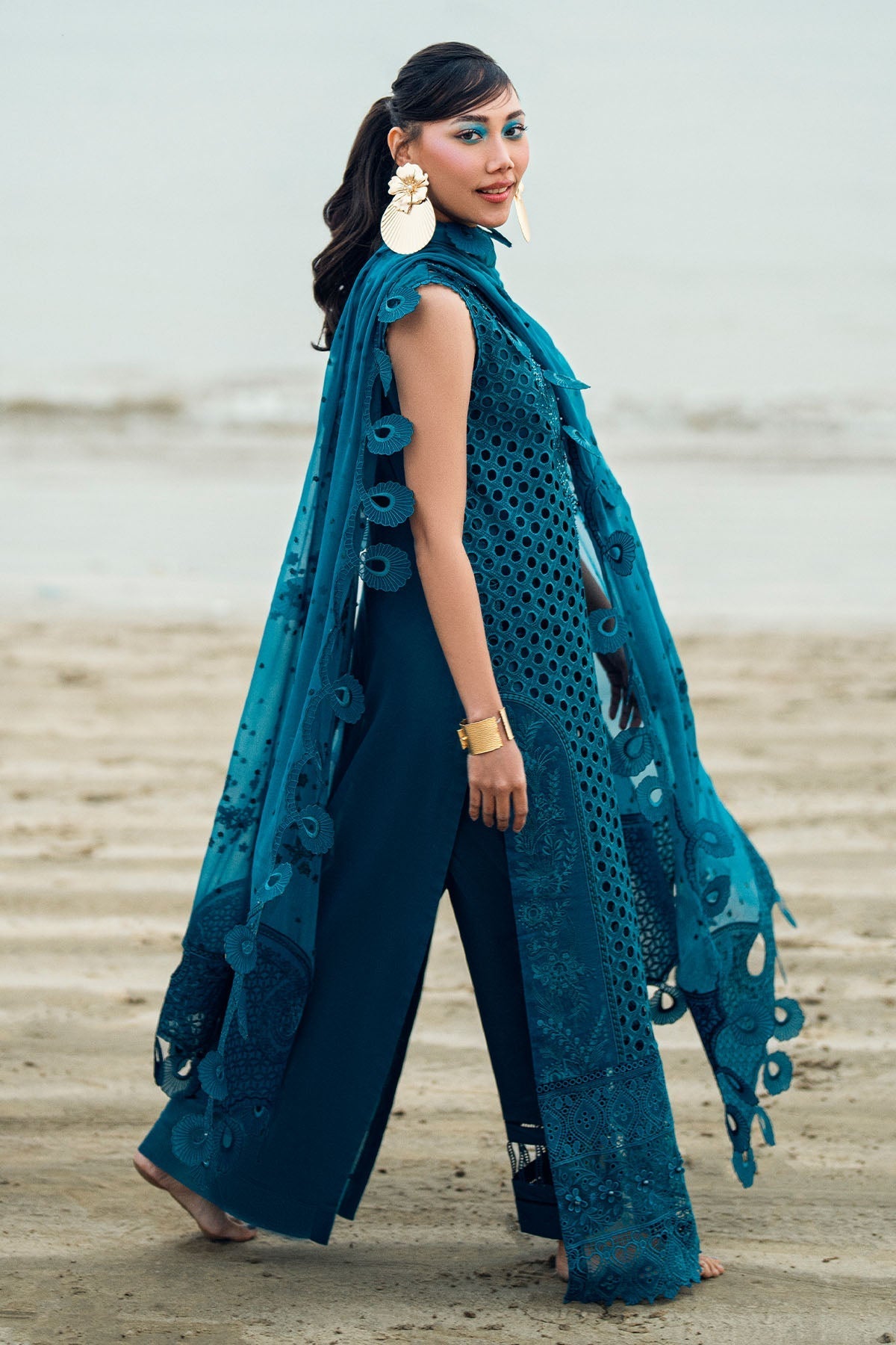 Nureh | Khuwab Luxury Lawn | NE-148 - by - Libasekhas UK - Registered Vendor of : Nureh - 100% Original Designer Dresss