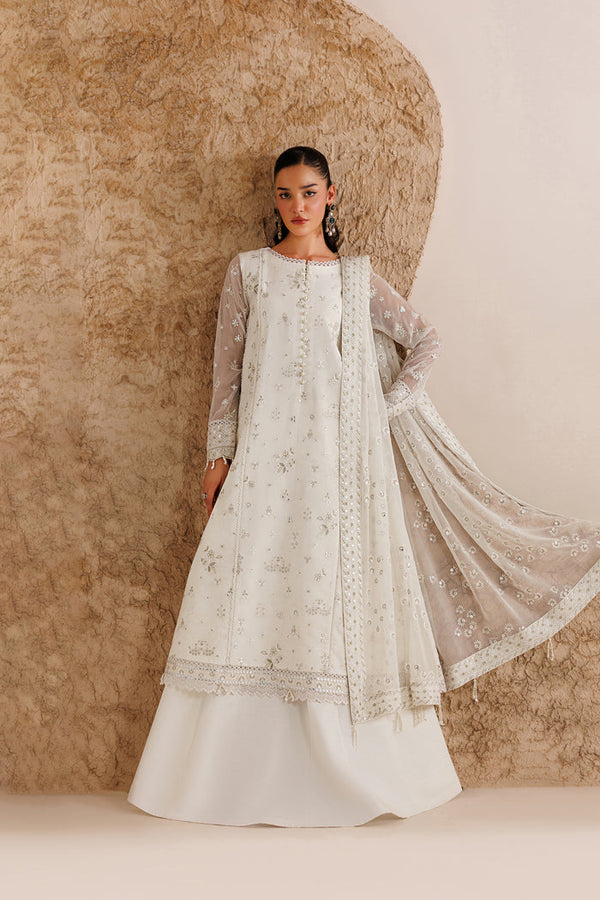 Farasha | Chiffon Threads 26 | Alpine White - by Libasekhas UK - Registered Vendor of : Farasha - 100% Original Designer Dress