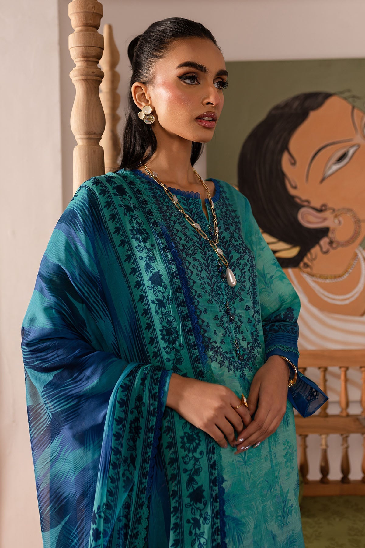 Nureh | Printed lawn 25 | SP-138 - by - Libasekhas UK - Registered Vendor of : Nureh - 100% Original Designer Dresss