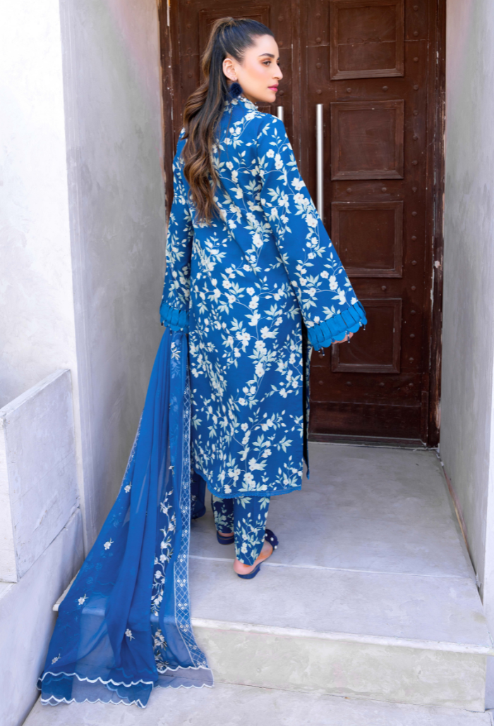 Humdum | Gardenia Lawn 24 | PLG 3 - D09 - by - Libasekhas UK - Registered Vendor of : HumDum - 100% Original Designer Dresss