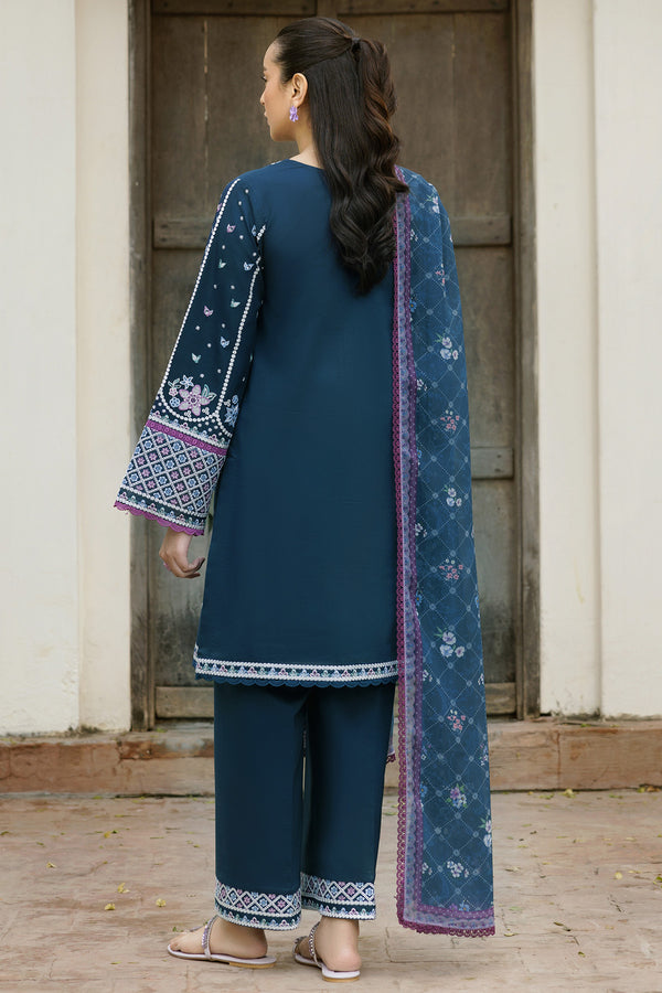 Farasha | Summer Weaves Embroidered Lawn | Blue Allure - by - Libasekhas UK - Registered Vendor of : Farasha - 100% Original Designer Dresss