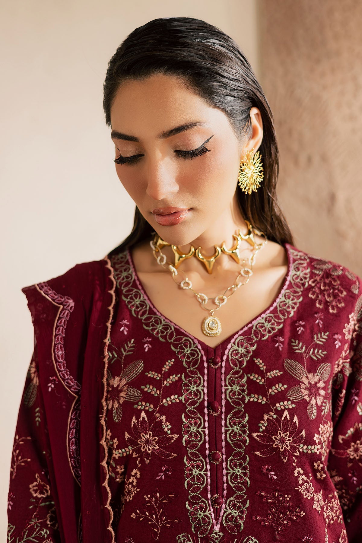 Nureh | Karandi Collection | NE-219 - by Libasekhas UK - Registered Vendor of : Nureh - 100% Original Designer Dress