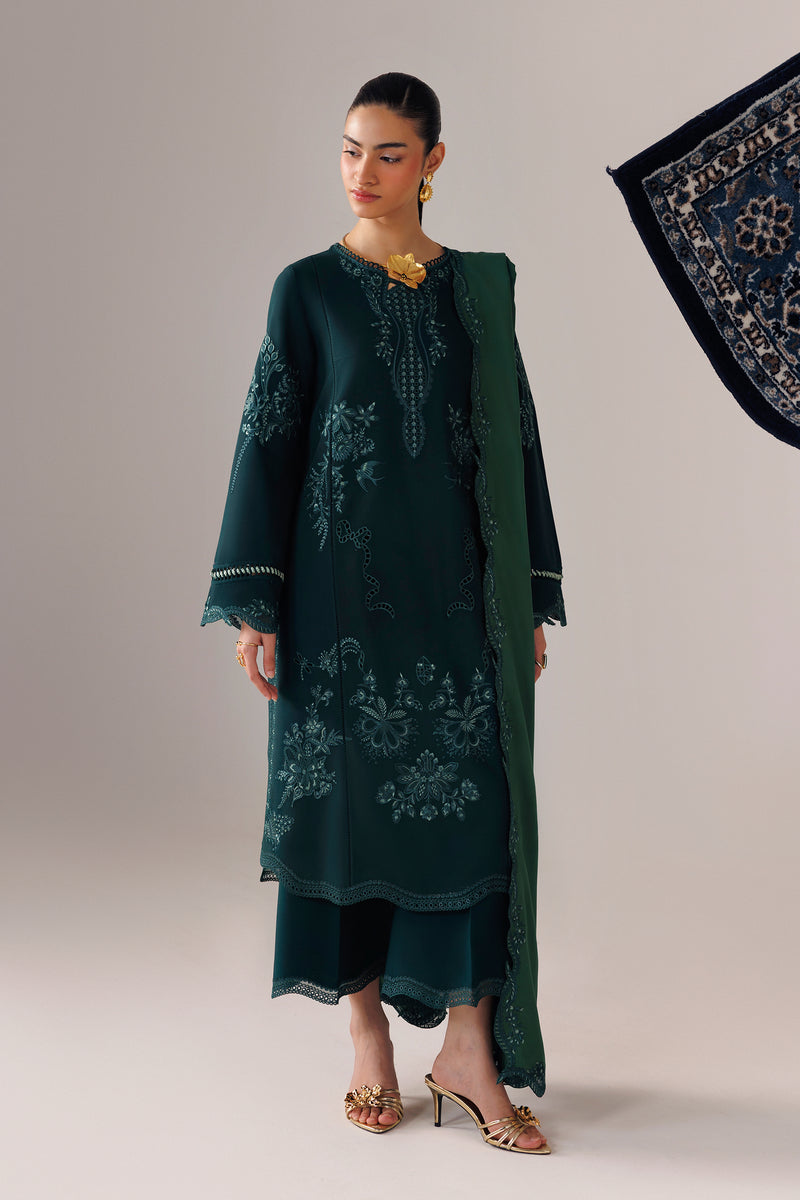 Qalamkar | Q Line Linen 26 | QLW-09 ROMA - by Libasekhas UK - Registered Vendor of : Qalamkar - 100% Original Designer Dress