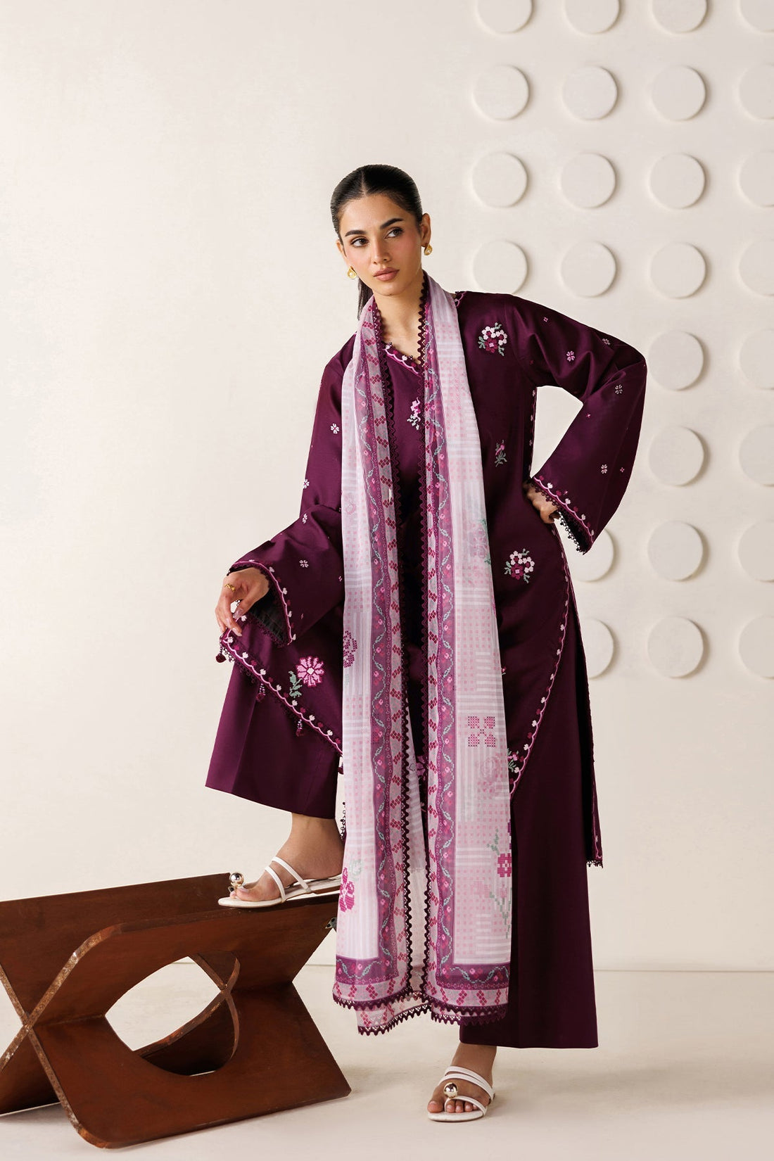 Farasha | Summer Melody 26 | Magenta Aura - by Libasekhas UK - Registered Vendor of : Farasha - 100% Original Designer Dress