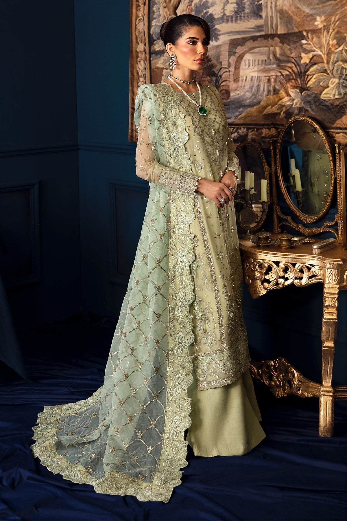 Nureh | Elanora Formal 24 | NEL-50-Meadow - by - Libasekhas UK - Registered Vendor of : Nureh - 100% Original Designer Dresss