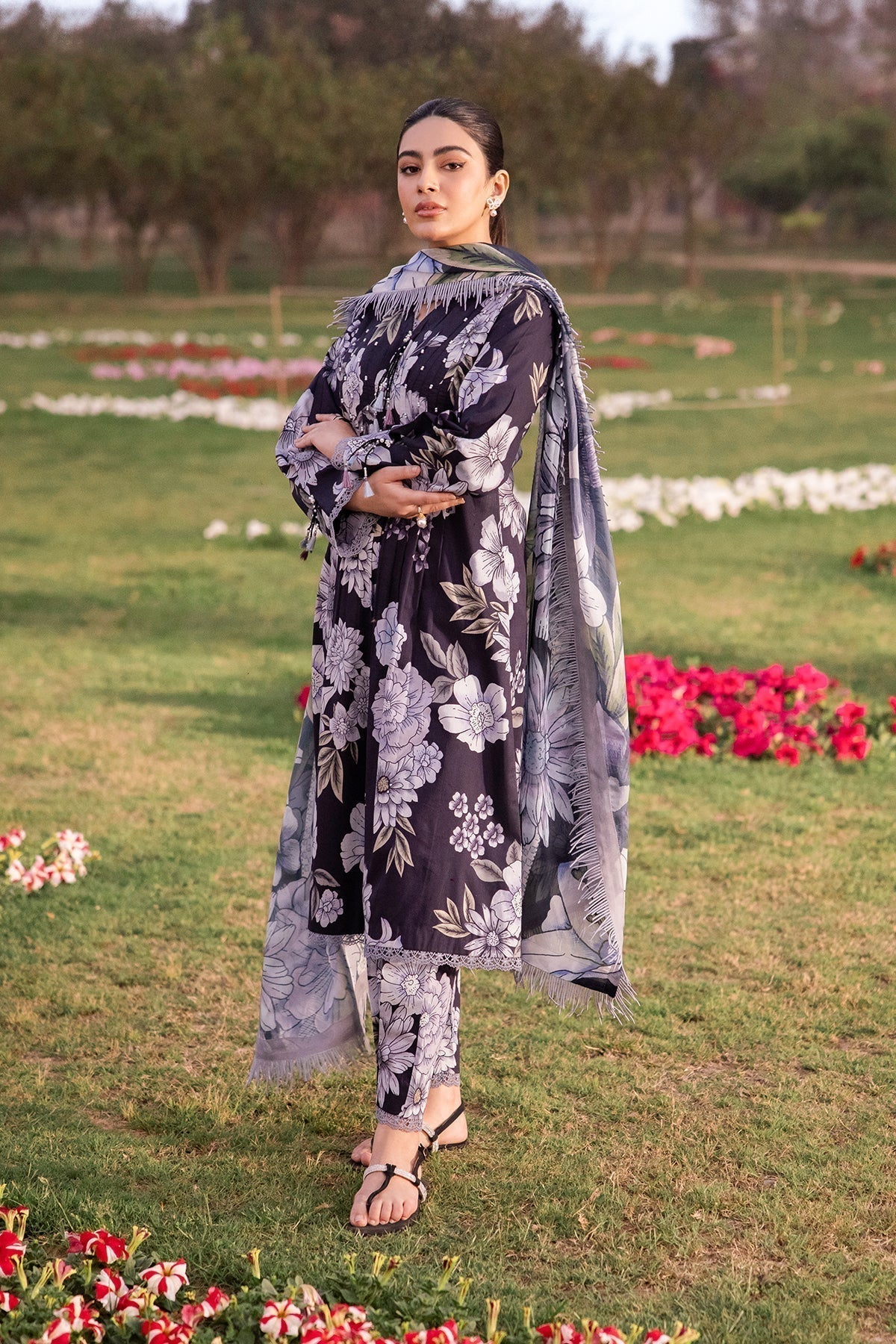 Alizeh | Sheen Lawn Prints 24 | CALLA - by - Libasekhas UK - Registered Vendor of : Alizeh - 100% Original Designer Dresss