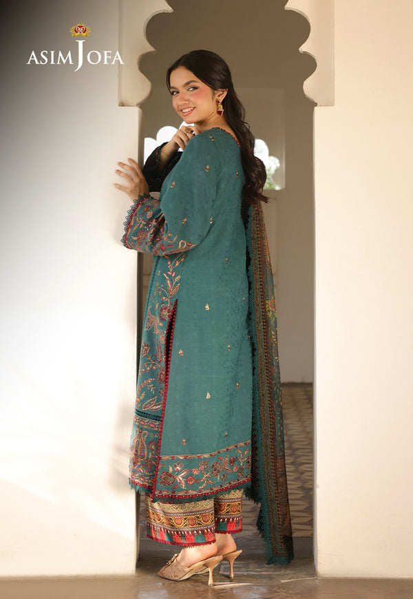 Asim Jofa | Summer Rhapsody | AJUBU-03 Embroidered Jacquard - by Libasekhas UK - Registered Vendor of : Asim Jofa - 100% Original Designer Dress