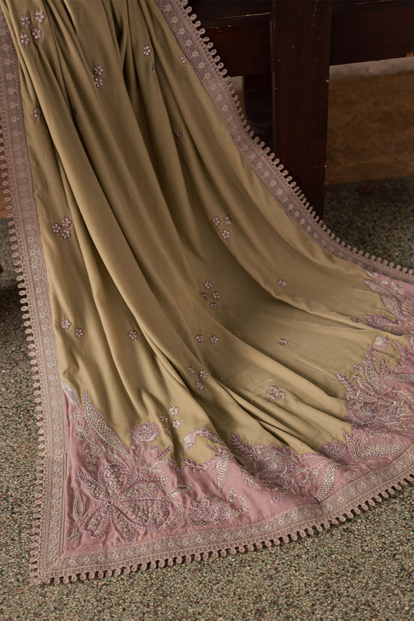 Nureh | Exclusive Leather Peach | NE-203 - by Libasekhas UK - Registered Vendor of : Nureh - 100% Original Designer Dress