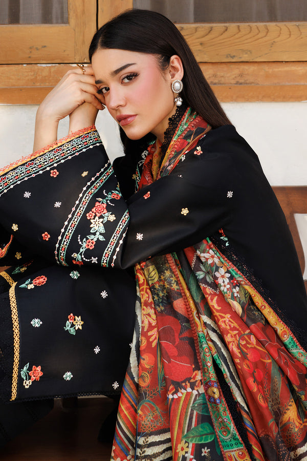 Farasha | Summer Weaves Embroidered Lawn | Midnight Veil - by - Libasekhas UK - Registered Vendor of : Farasha - 100% Original Designer Dresss