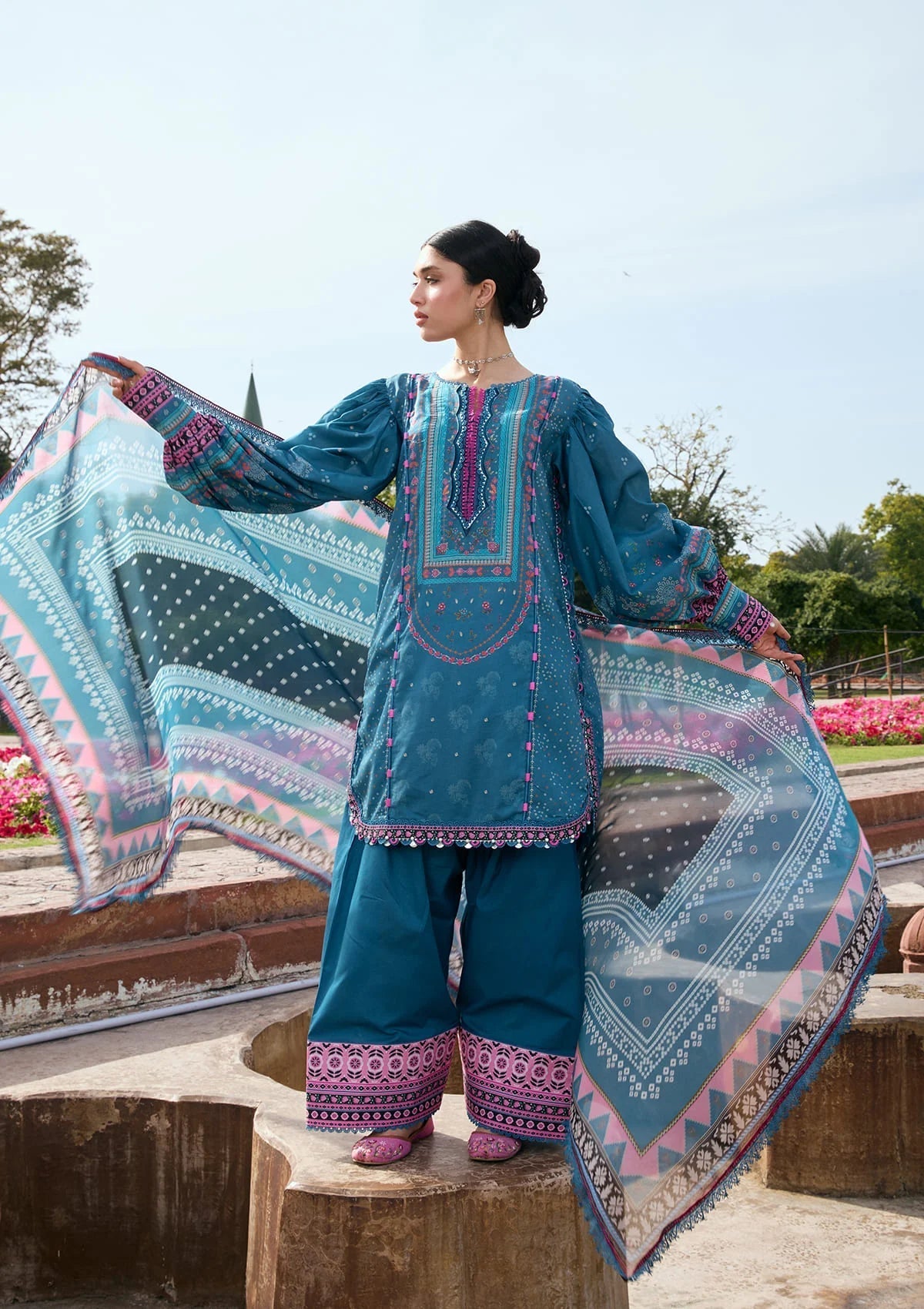 Kahf Premium | Prints Collection 26 | KPS-4A FALAK ARA - by Libasekhas - Registered Vendor of : Kahf Premium - 100% Original Designer Dress