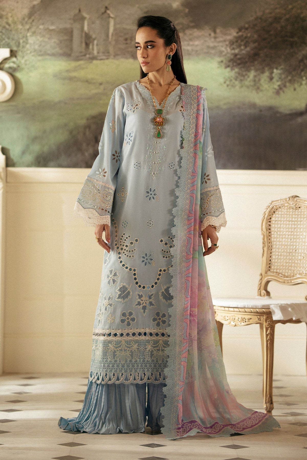 Nureh | Maya Lawn | NS-145 - by - Libasekhas UK - Registered Vendor of : Nureh - 100% Original Designer Dresss