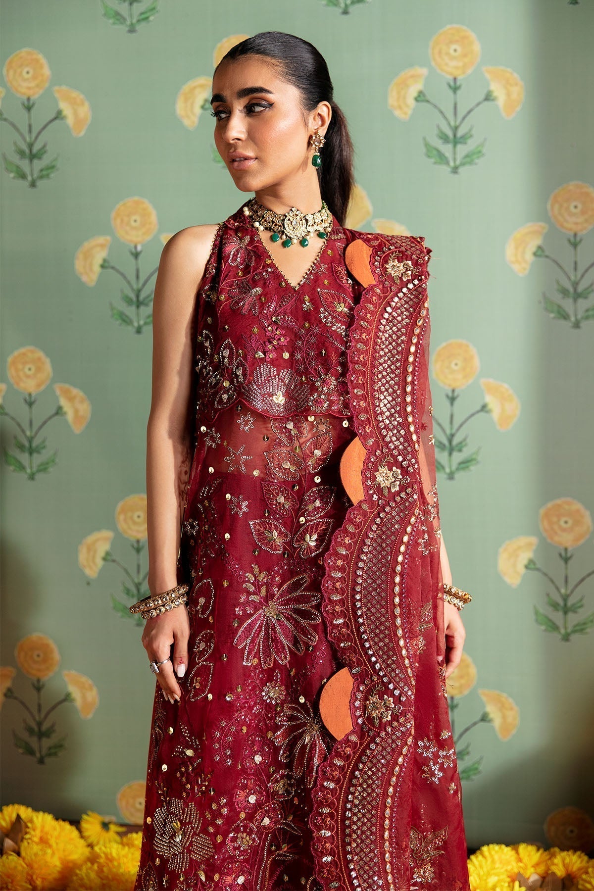 Nureh | Jhoomro Wedding Formals | NL-53 - MAHRO - by - Libasekhas UK - Registered Vendor of : Nureh - 100% Original Designer Dresss