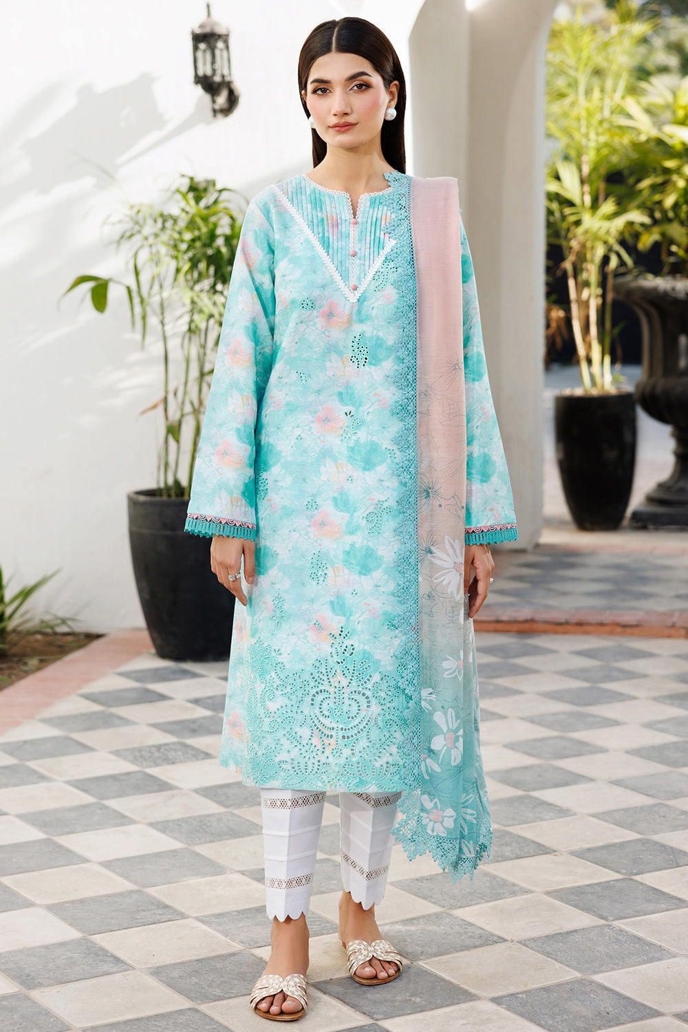 Farasha | Printed Essentials | Blue Dusk - by Libasekhas UK - Registered Vendor of : Farasha - 100% Original Designer Dress