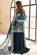 Farasha | Lu Zella Premium Formals 25 | Teal Drizzle - by Libasekhas UK - Registered Vendor of : Farasha - 100% Original Designer Dress