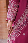 Farasha | Kaavish Lawn 24 | ROSY SOMBER - by - Libasekhas UK - Registered Vendor of : Farasha - 100% Original Designer Dresss