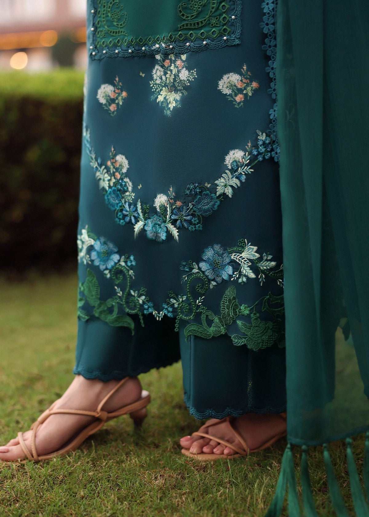 Sardinia | Embroidered Lawn Edit 26 | Hillside Teal - by Libasekhas UK - Registered Vendor of : Sardinia - 100% Original Designer Dress