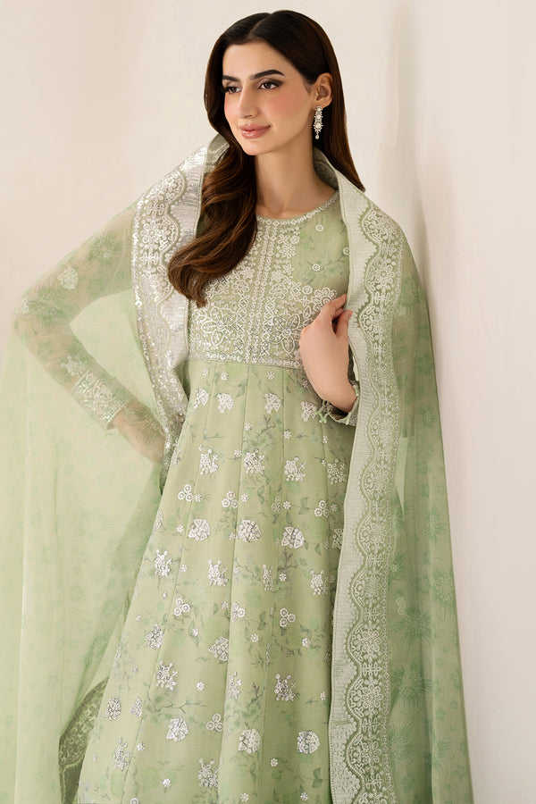 Farasha | Fiorella Formals | Sage Sparkle - by Libasekhas UK - Registered Vendor of : Farasha - 100% Original Designer Dress