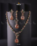 Opal Necklace Set - by - Libasekhas UK - Registered Vendor of : Zeesy - 100% Original Designer Dresss