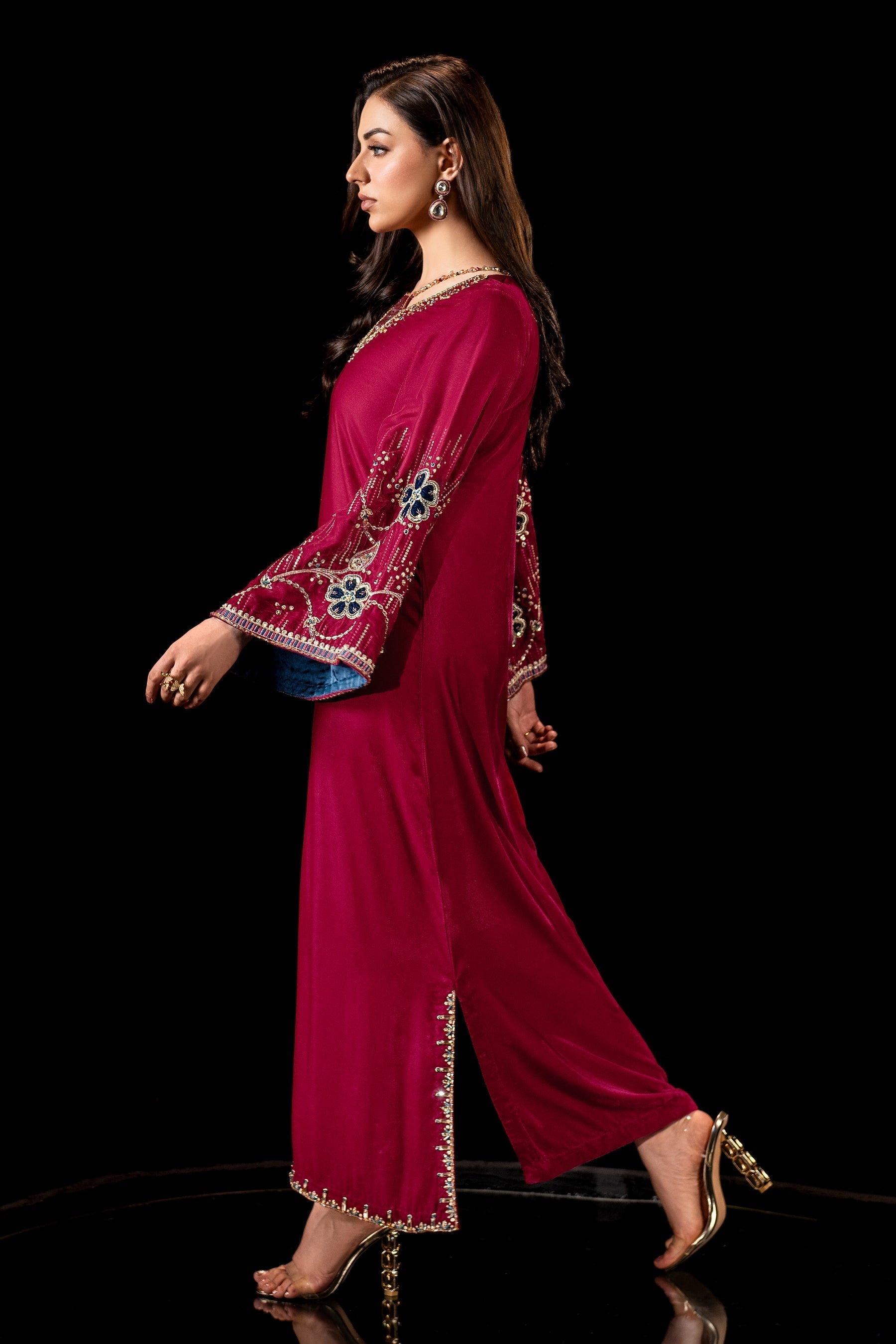 Naqshi | Makhmal 24 | NINA - by - Libasekhas UK - Registered Vendor of : Naqshi - 100% Original Designer Dresss