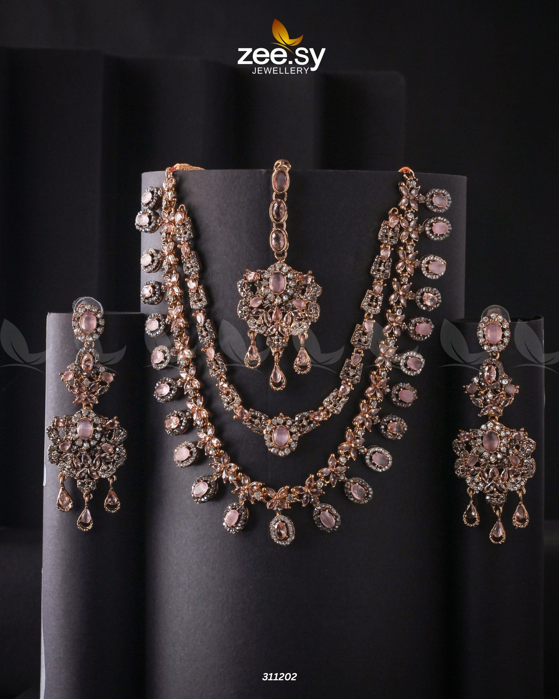 Zarqa Necklace - by - Libasekhas UK - Registered Vendor of : Zeesy - 100% Original Designer Dresss