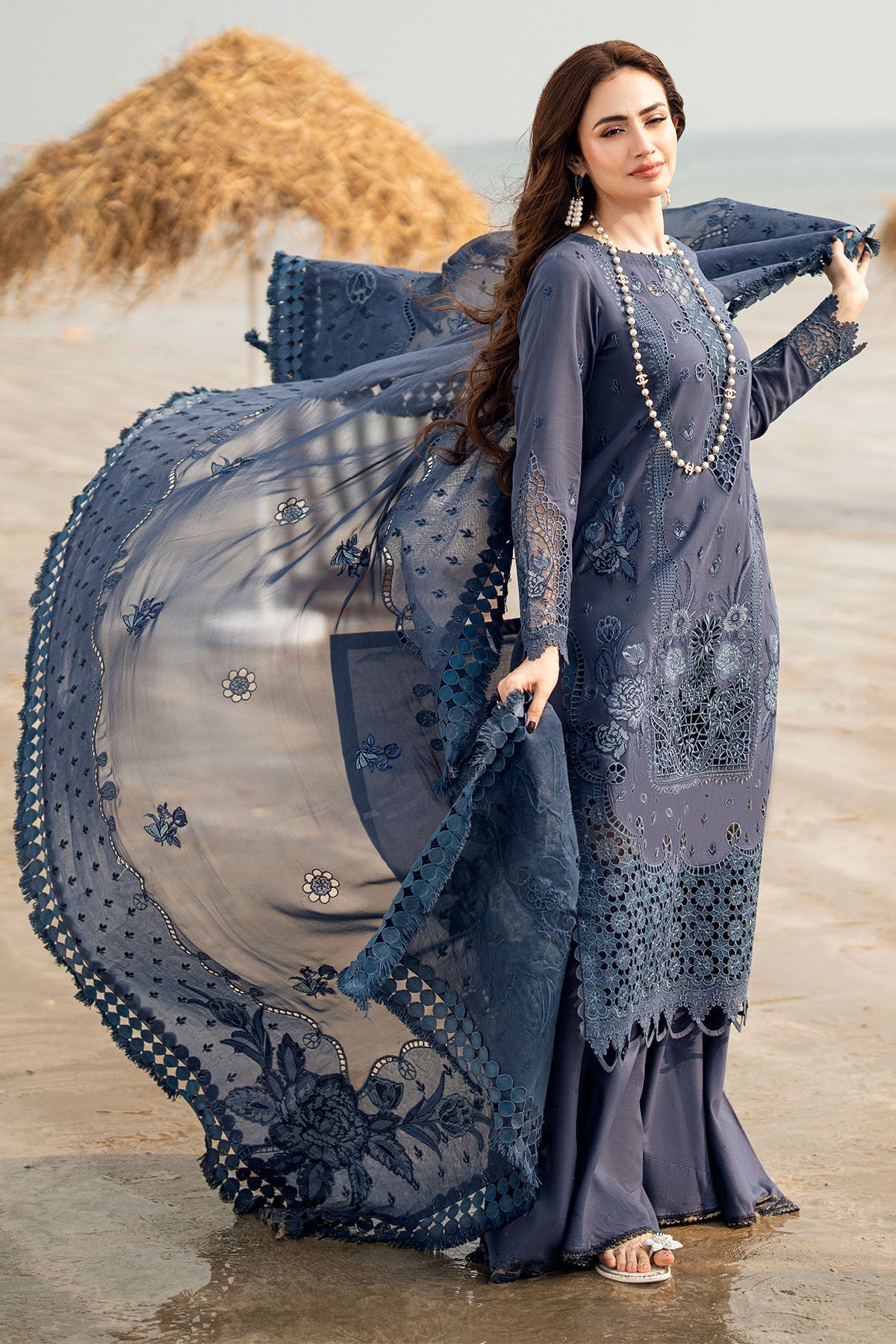 Nureh | Khuwab Luxury Lawn | NE-146 - by - Libasekhas UK - Registered Vendor of : Nureh - 100% Original Designer Dresss