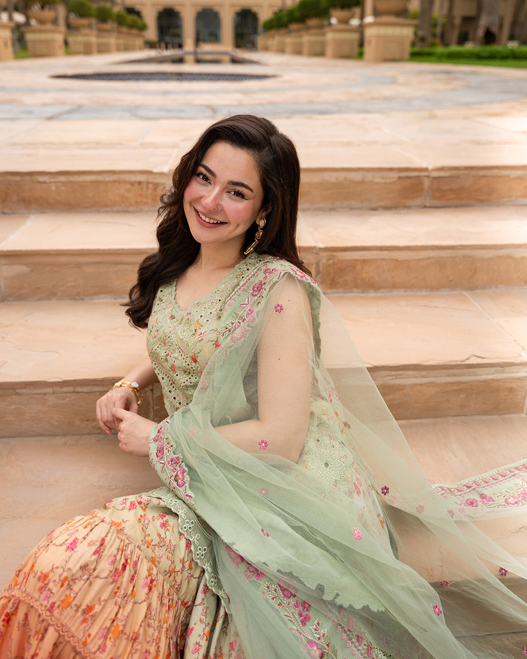 Faiza Saqlain | AYA - Unstitched Luxury Lawn '26 | Eldira - by Libasekhas UK - Registered Vendor of : Faiza Saqlain - 100% Original Designer Dress