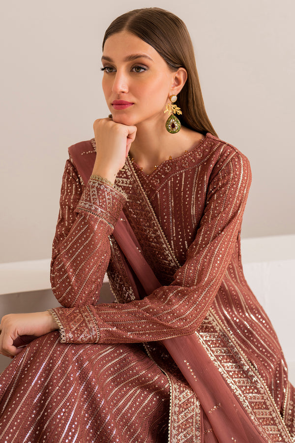 Farasha | Lumiere Formals | RUSSET - by - Libasekhas UK - Registered Vendor of : Farasha - 100% Original Designer Dresss