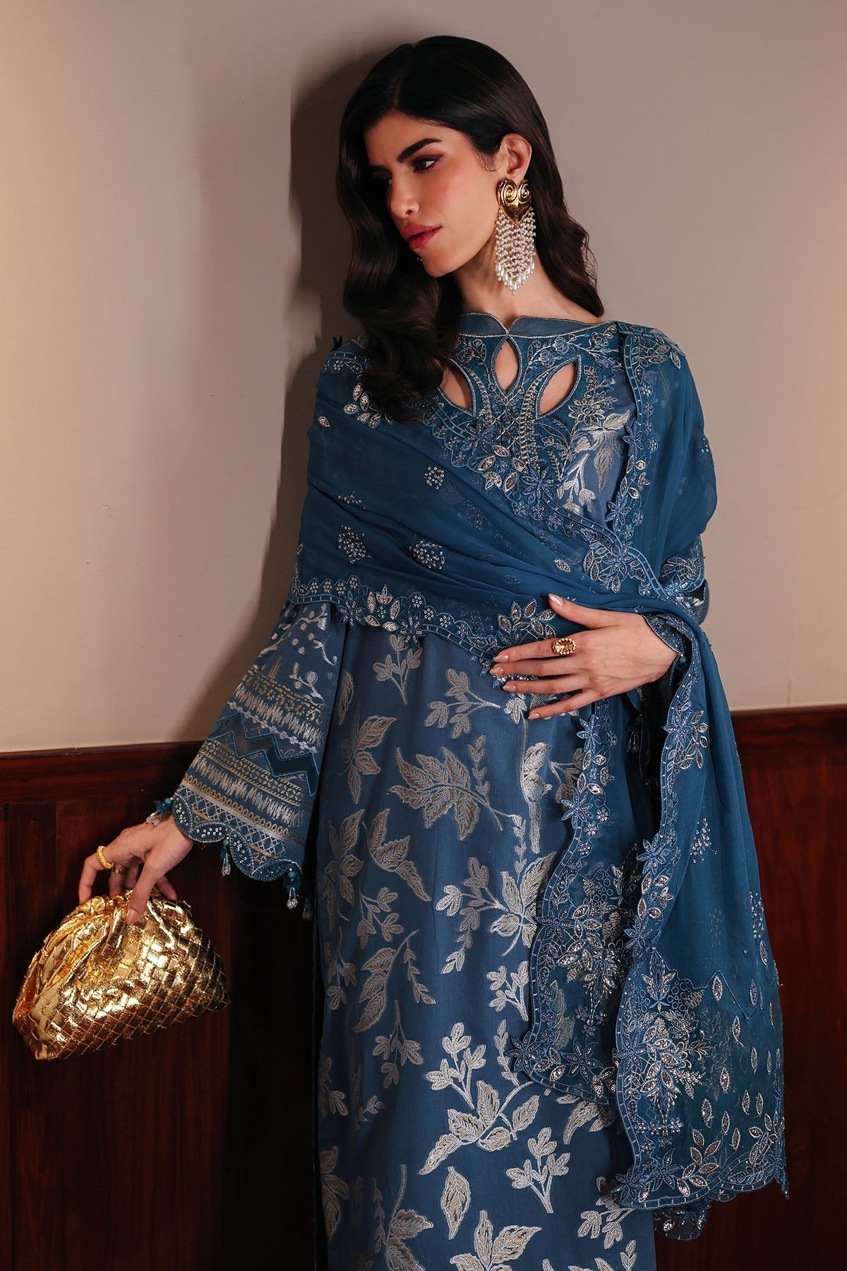 Nureh | Exclusive Jacquard | NE-223 - by Libasekhas UK - Registered Vendor of : Nureh - 100% Original Designer Dress