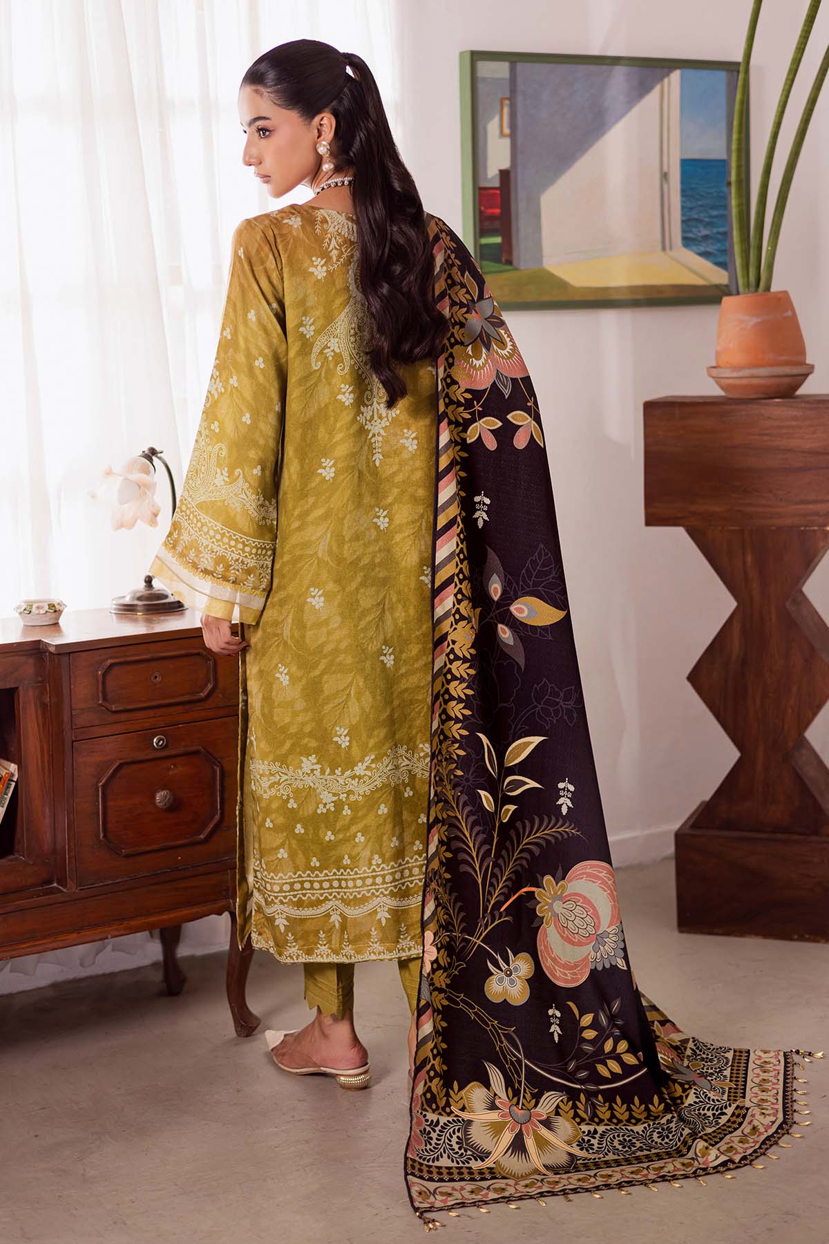 Nureh | Linen Jacquard |  SP-189 - by Libasekhas UK - Registered Vendor of : Nureh - 100% Original Designer Dress