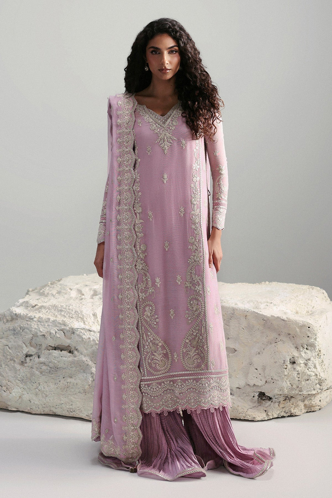 Afrozeh | Slate Ready to Wear | Elowen - by Libasekhas UK - Registered Vendor of : Afrozeh - 100% Original Designer Dress