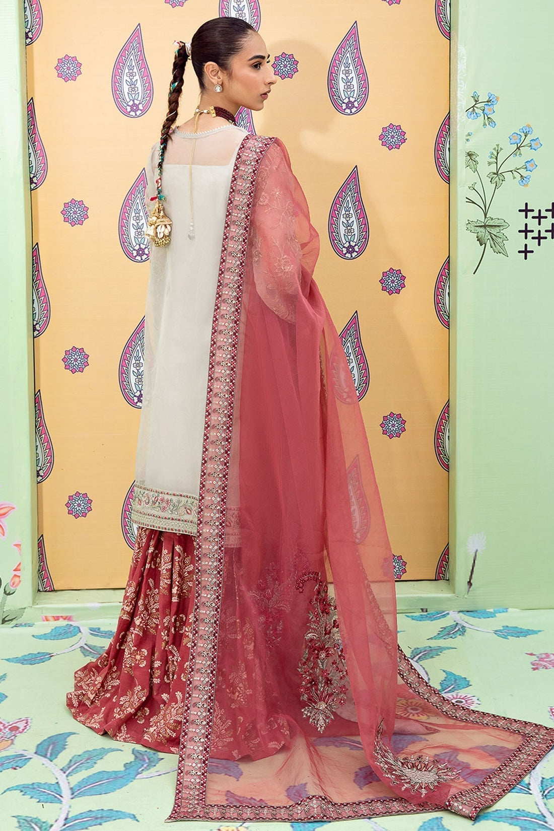 Nureh | Fancy Formals | NP-340 - by - Libasekhas UK - Registered Vendor of : Nureh - 100% Original Designer Dresss
