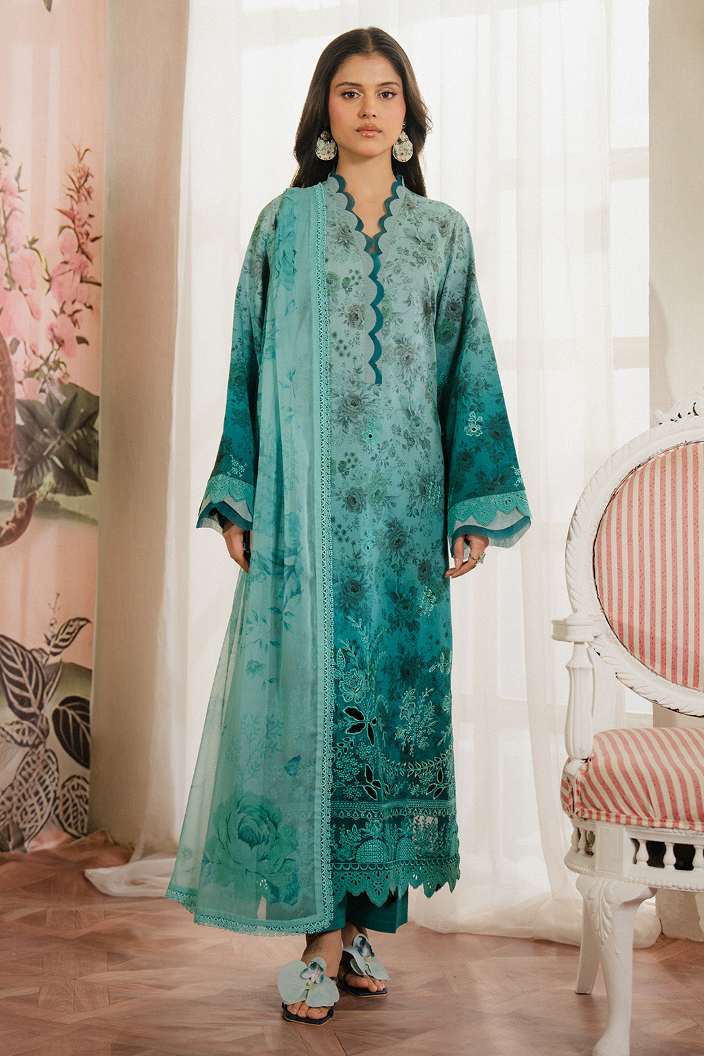 Ayzel | Armelia Printed Lawn 25 | Esmera - by - Libasekhas UK - Registered Vendor of : Ayzel - 100% Original Designer Dresss