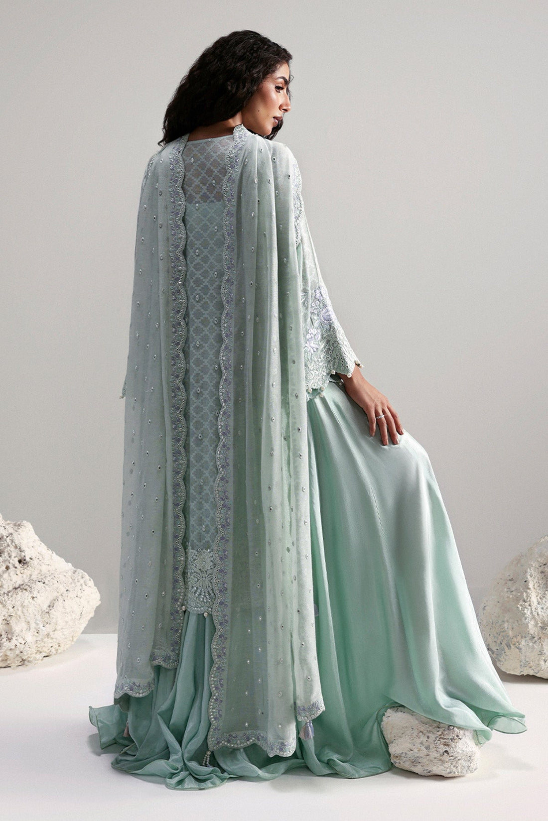 Afrozeh | Slate Ready to Wear | Elysia - by Libasekhas UK - Registered Vendor of : Afrozeh - 100% Original Designer Dress