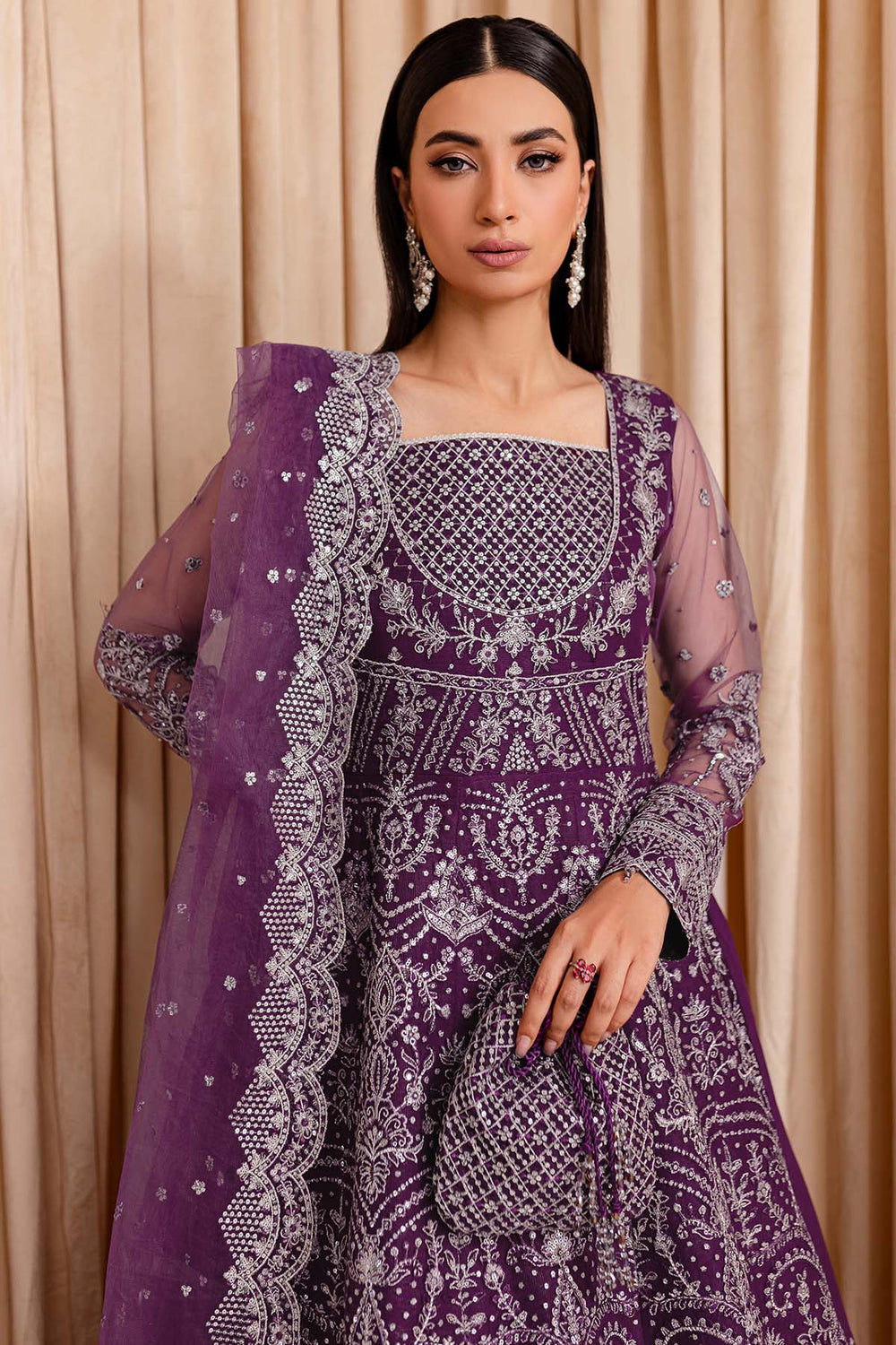 Farasha | Lumiere Formals | Plum Passion - by - Libasekhas UK - Registered Vendor of : Farasha - 100% Original Designer Dresss