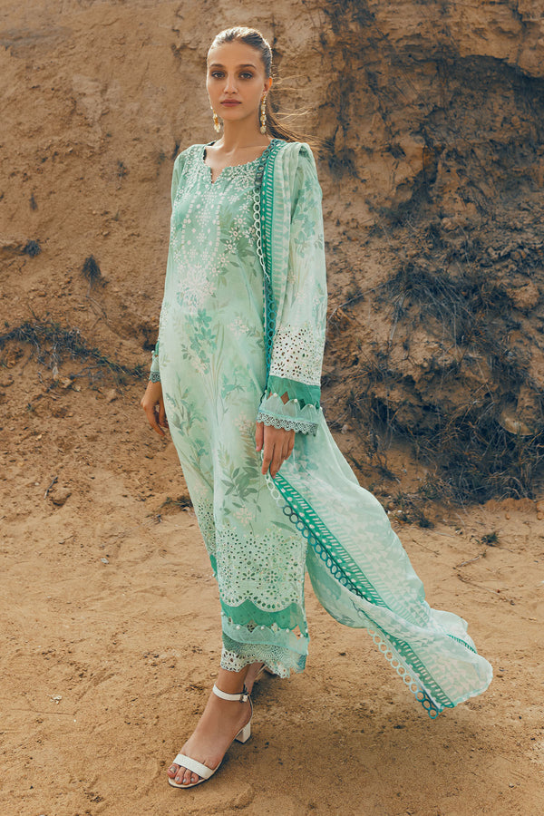 Nureh | Gardenia Lawn 24 | N-01 - by - Libasekhas UK - Registered Vendor of : Nureh - 100% Original Designer Dresss