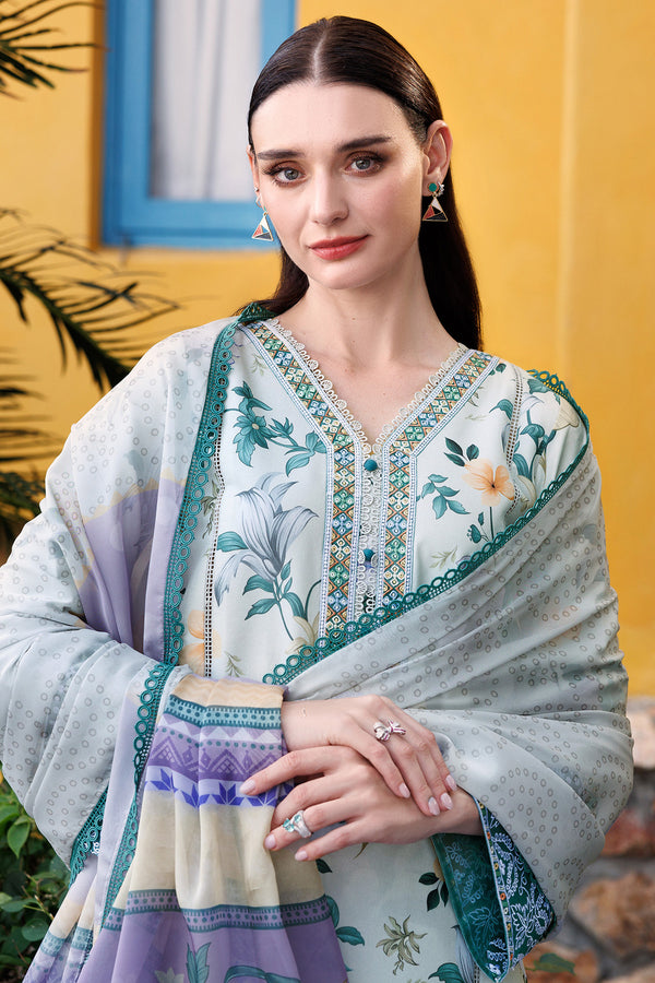 Farasha | Printed Essentials | Aqua Sparkle - by - Libasekhas UK - Registered Vendor of : Farasha - 100% Original Designer Dresss