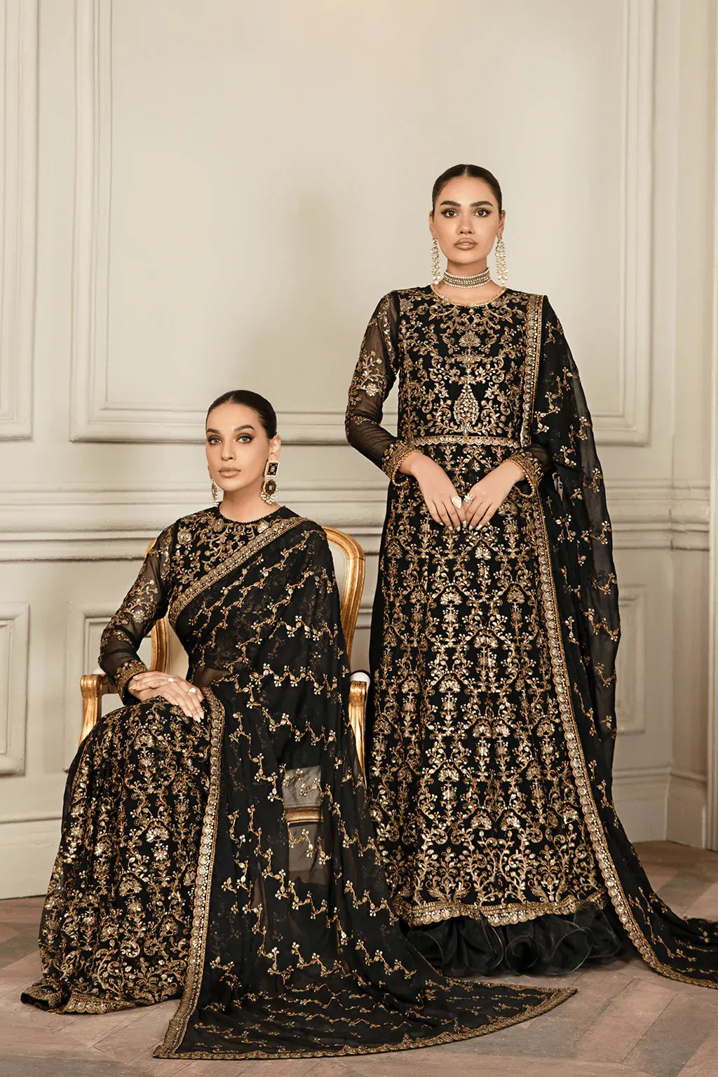 Zarif | Mehroz Formals | Black Ruby - by - Libasekhas UK - Registered Vendor of : Zarif - 100% Original Designer Dresss