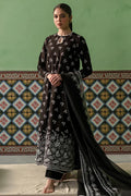 Cross Stitch | Chikankari Lawn | DUSKY SABLE - by - Libasekhas UK - Registered Vendor of : Cross Stitch - 100% Original Designer Dresss
