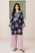 Saad Shaikh | Ease Fall Edit 26 | D-09 Co-ord Set Black and Pink - by Libasekhas UK - Registered Vendor of : Saad Shaikh - 100% Original Designer Dress