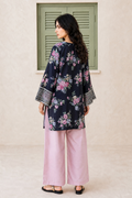 Saad Shaikh | Ease Fall Edit 26 | D-09 Co-ord Set Black and Pink - by Libasekhas UK - Registered Vendor of : Saad Shaikh - 100% Original Designer Dress