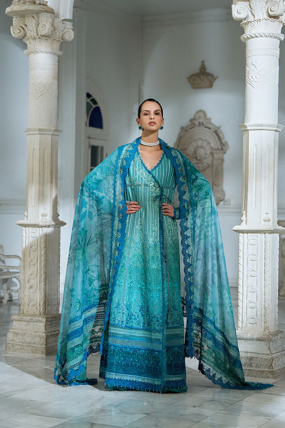 Sobia Nazir | Luxury Lawn Eid 26 | 6A - by Libasekhas UK - Registered Vendor of : Sobia Nazir - 100% Original Designer Dress