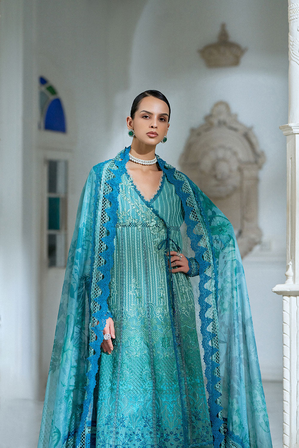 Sobia Nazir | Luxury Lawn Eid 26 | 6A - by Libasekhas UK - Registered Vendor of : Sobia Nazir - 100% Original Designer Dress