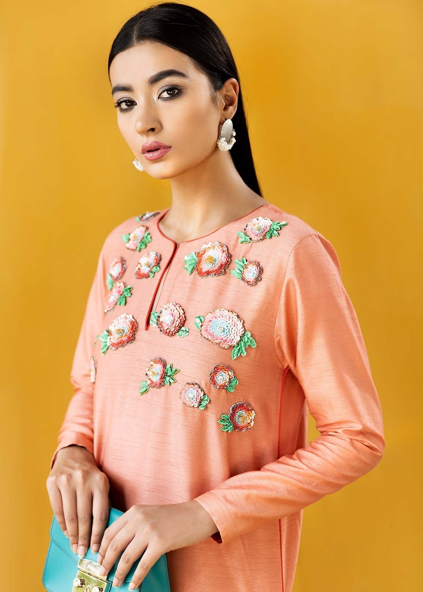 Hana | Vibrant Beyond | Floral Garden-VB-1007 - by - Libasekhas UK - Registered Vendor of : Hana - 100% Original Designer Dresss