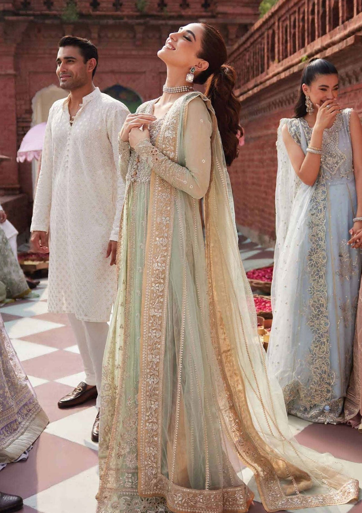 Mushq | Izhar Luxury Formals | Izhar - MCH#03 - Shahana - by Libasekhas - Registered Vendor of : Mushq - 100% Original Designer Dress