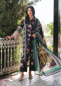 Elaf Premium | Printed Collection 24 | EEP-02A - Dark Floral - by - Libasekhas UK - Registered Vendor of : Elaf Premium - 100% Original Designer Dresss